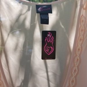 torrid Tops - Sheer Pink Beaded Top torrid Tops - Sheer Pink Beaded Top